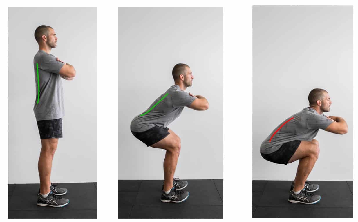 Perfect back online squat